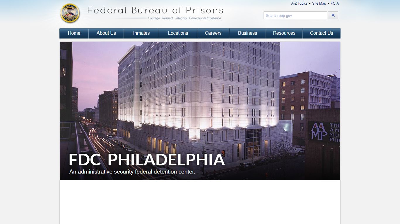 FDC Philadelphia - Federal Bureau of Prisons